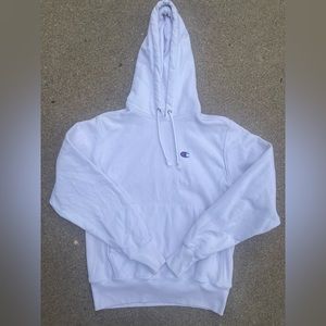 Vintage Champion Reverse Weave White Hoodie